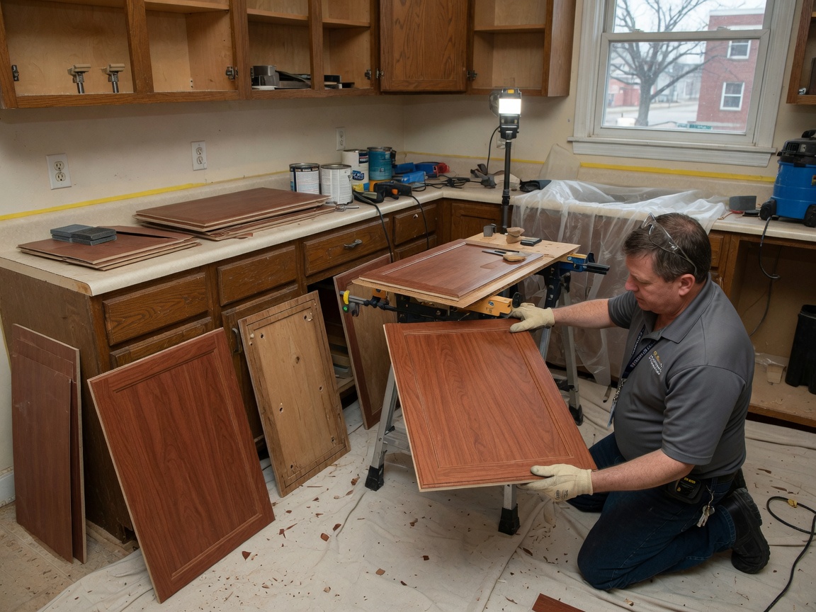 Cabinet Refacing in Lawrence in Lawrence
